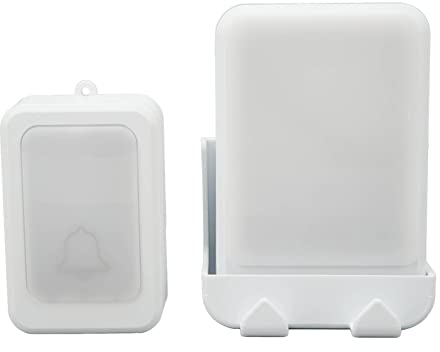 Syrisora ​​Schnurlose Türklingel, LED-Farbe, Batteriebetrieben, Taube Stummschaltung, Anrufer ältere Menschen, Türklingel-Bedienset zu Hause