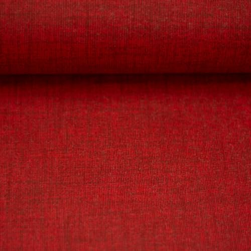 Beschichteter Dekostoff | uni | CHARLY | 15 Farben | für Tischdecken, Taschen, Utensilos .. | 50x140 cm | Meterware (rot 1636)