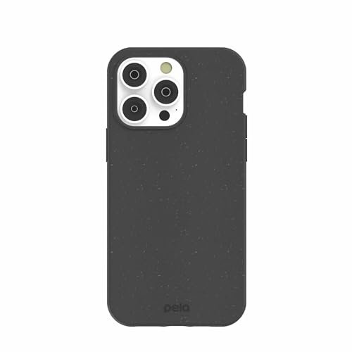 Pela Handyhülle für iPhone 14 Pro Max, schwarz, schützende Handyhülle, umweltfreundlich, kompatibel mit iPhone 14 Pro Max