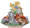 DCIDBEI Diamond Painting Ornament Katzen 13x19 cm DIY Diamant Malerei Bilder Kit Ornamente Katzen Handwerk Mosaik Tischdekoration Tiere Strass Kristall Tisch Deko Geschenk Katze Schmetterling
