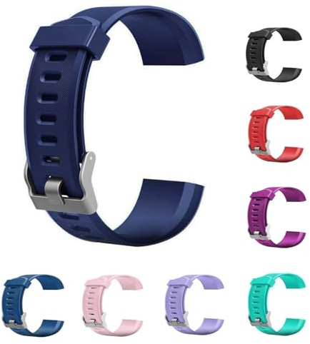 Generisch Smartwatch Ersatzarmbänder für ID115Plus HR Smart Watch, Verstellbare Bänder mit buntes, Ersatzbänder (Blau)