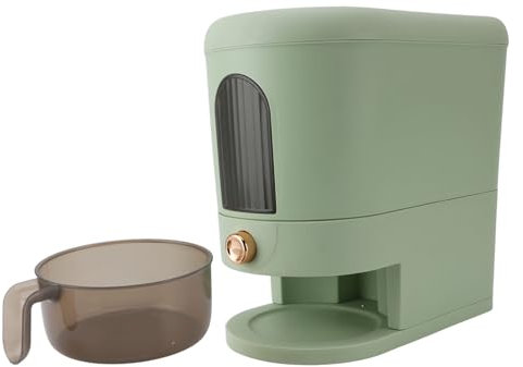Dispenser Di Riso 5kg, Contenitore Per La Conservazione Del Riso Sigillato A Prova Di Umidità Con Misurino, Dispenser Automatico Domestico Per Contenitori Di Grano Per Dispensa