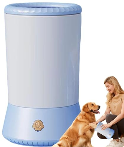 Samuliy Lavadora portátil para patas de perro, taza limpiadora automática de pies de mascotas, suministros de aseo para perros pequeños, medianos y grandes, gatos