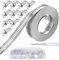 Endlos Schlauchschellen Edelstahl, 3.5 M Einstellbare Schlauchschellen Endlos Set, Schlauchklemmen Lochband Metall DIY Schlauchbinder Set, Schlauch Schelle für Rohr, mit 10 Befestigungsschelle