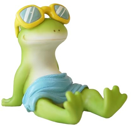 Tomotato Niedlicher Frosch Handyhalter aus Harz, Dekoration für Tierfans | Ständer für Smartphones, Mehrzweck Handyhalterung für Büro, Nachttisch, Esstisch, Kinderzimmer, Geburtstagsgeschenk