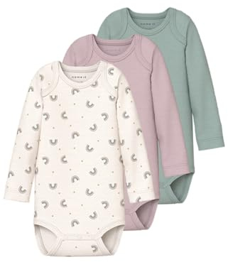NAME IT Damen Nbfbody 3p Ls Jet Rainbow Noos Nbfbody 3P Ls Jet Rainbow Noos (1er Pack)