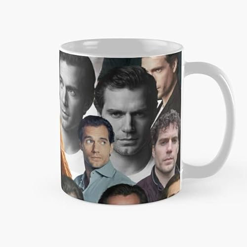 SdetYuia Henry Handsome Actor Hero Cavill Fotocollage Kaffeetasse, 325 ml