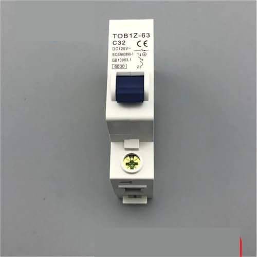 Disjoncteur 1P 32A DC 125V MCB courbe C, 1 pièce