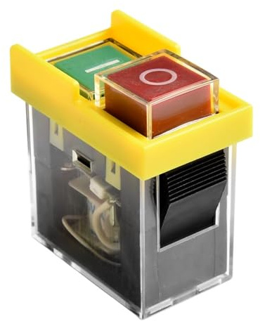 Interrupteur électromagnétique Ulegqin KJD6 250V 6A Interrupteur électromagnétique Interrupteur de sécurité Interrupteur d'outil étanche à l'eau IP54 Magnétique Compatible avec les outils de coupe