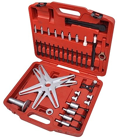 SAC-Kupplungswerkzeug Set aus strapazierfähigem Material, 47 x 41,5 x 11 cm, für Ein- und Ausbau von SAC-Kupplungen, kompatibel mit Audi, VW, Mercedes, BMW, Ford, ideal für Werkstatt, Garage