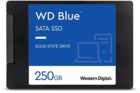 Western Digital SSD interne WD Blue NAND 3D SATA, 250GB
