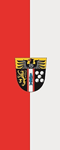 U24 Fahne Flagge Landkreis Kaiserslautern im Hochformat Premiumqualität 80 x 200 cm
