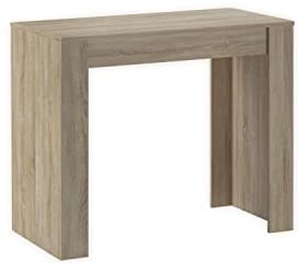 Skraut Home | Ausziehbarertisch | Multifunktionaler ausziehbarer | 140 | Für 6 Gäste | Esszimmertische | Moderner Stil | Eiche
