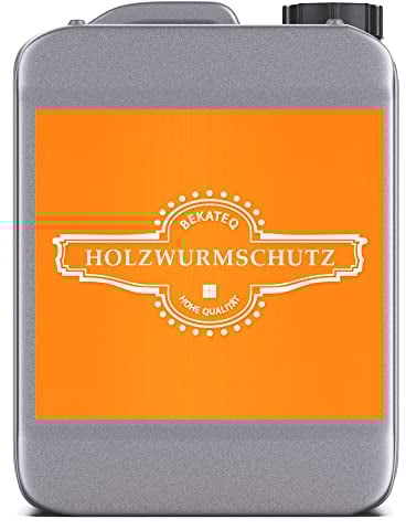 Holzschutzmittel zur Holzwurmbekämpfung, 3 Liter farblos I geruchsneutrales Mittel zum Vorbeugen und Bekämpfen von Holzwürmern & Holzschädlingen I Holzschutz für innen & außen - BEKATEQ BE-230