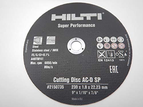 HILTI TRENNSCHEIBE FLEXSCHEIBE 230x1,8mm SP METALL EDELSTAHL (1)