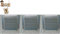 BricoLoco Lote 3 uds. Rejilla de ventilación metálica plana de aluminio natural. Pared o techo. (20x20 cm)