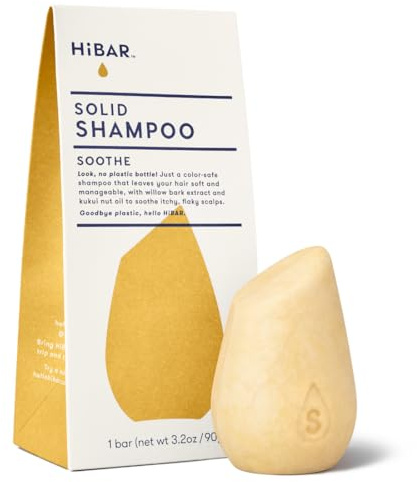 HIBAR - Soothe Shampoo Bar - For Dry Scalps - Plastic-Free - 1 Bar