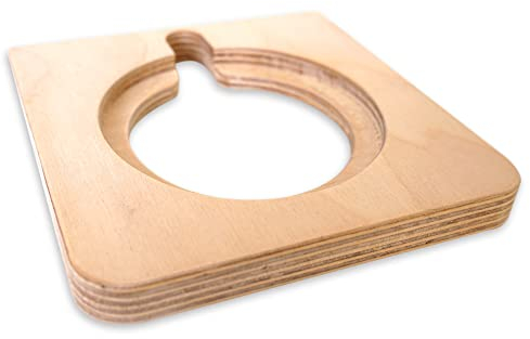 Holzura Aufbewahrung für Toniebox, Regal für Musikbox zum selber bauen und bemalen, Halterung für Ladestation, Musikboxregal selber bauen, DIY Bausatz, Halter für Toniebox (Multiplex)