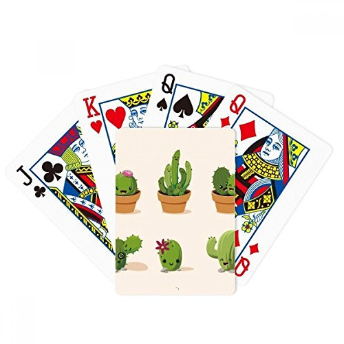 Cactus Succulents Potted Illustration Poker Jeu de cartes magiques