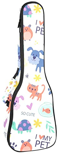 Gigbag für Tenor-Ukulele, wasserdicht, gepolstert, ideal für Sopran-Konzert (53,3 / 61 cm)