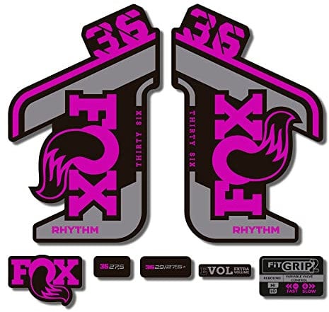 Adesivi compatibili con forcella bici Fox 36 Rhythm 2021