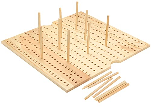 Holzklammerbrett-System, Geschirr- und Teller-Organizer, verstellbare Holzschublade, Organizer, Stecktafel, Wand-Organizer, Kochgeschirr, Utensilien (1 Set)