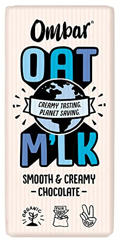 Vegan Chocolate - Ombar Oat M'lk Bar (70g) Smooth & Creamy, Organic Fair Trade, Dairy Free Chocolate