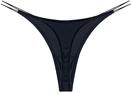 Dasongff G-String Femme Sexy Chic Ficelle Couleur Unie Tanga Sexy Femme Coquine Hot String Imprimé Tanga Sexy Hot pour Femmes