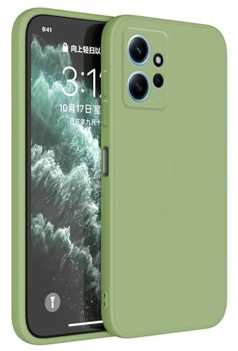 Topme Funda para Redmi Note 12 (4G) (6.67 Inches) Carcasa Caja Case Estuche, Funda Protectora de Piel de Silicona TPU - Verde Matcha