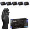 PROGRIP Guanti nitrile XL Nero [Extra resistenti] - Guanti monouso plastica - 2x più spessi, con finitura diamantata - Guanti in nitrile per industria e montaggio, guanti lavoro (500 pezzi)