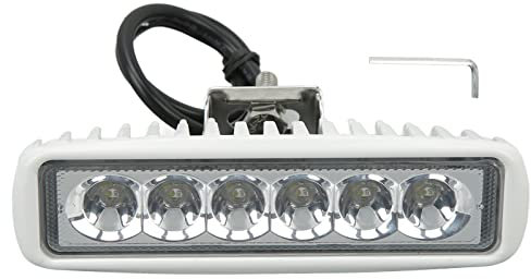 OUKENS Lampe De Travail à LED Pour Bateau, 12 V à 24 V CC, Projecteurs Marins à LED étanches Pour éclairage Extérieur De Voitures, Yachts(BLANC+BLEU)