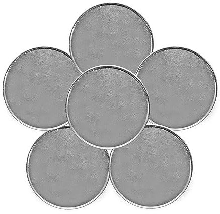 FINGER TEN Golf Ball Marker for Ladies Men Value 6 Pack, Golf Accessories Ballmarker Magnetic fit Golf Divot Tools Hat (Blank Ball Marker)