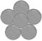 FINGER TEN Golf Ball Marker for Ladies Men Value 6 Pack, Golf Accessories Ballmarker Magnetic fit Golf Divot Tools Hat (Blank Ball Marker)