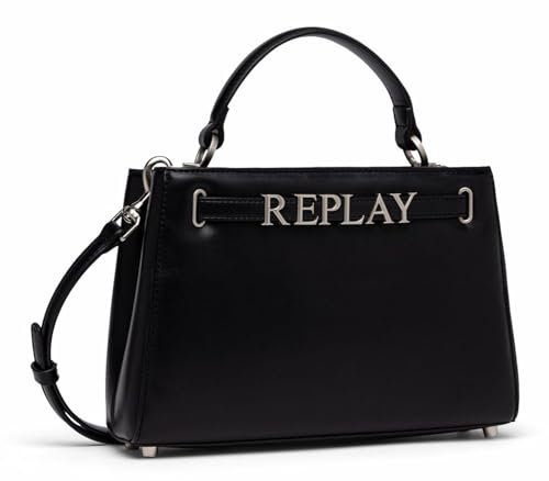 Replay Damen Handtasche Mittelgroß, Schwarz (Black 0098), Onesize