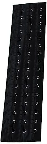 Huaqgu Adjustable Corset Extender Extension with 16/13 Hooks Black/Complexion for Slimming and Shaping Soft and Comfortable