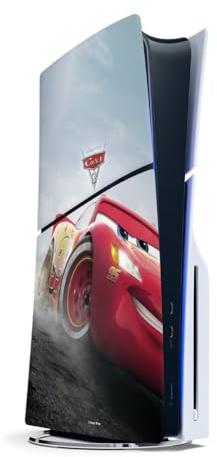 DeinDesign Skin kompatibel mit Sony Playstation Slim 5 Disc Edition Folie Sticker Lightning McQueen 95 Offizielles Lizenzprodukt Cars