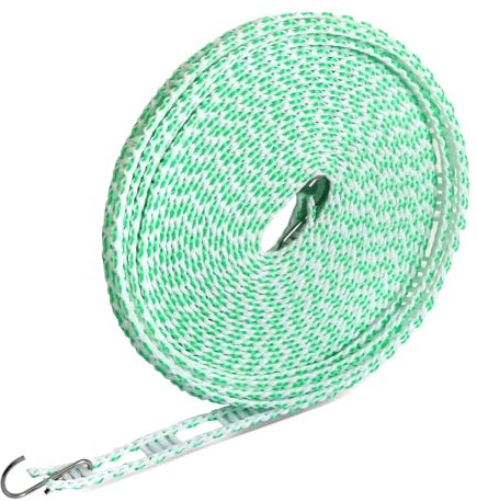 Corde à linge coupe-vent antidérapante de 10 m - Pour corde à linge suspendue, ligne de vêtements portable, corde à sécher les vêtements pour l'extérieur, le camping, les voyages, les cintres ou pour