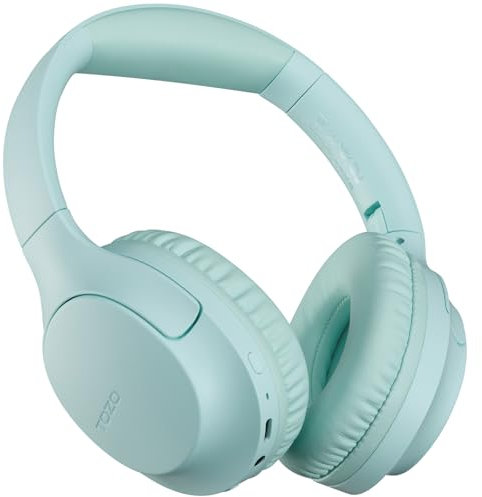 TOZO HA1 Bluetooth Headphones Over Ear with Powerful Bass, Wireless Headphones with 70H Playtime and a Foldable Design, ENC Call Noise Cancelling, Bluetooth 5.4, with App Custom EQ (Green)