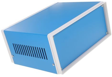 Veemoon Blue 5 Pcs Metal Outlet Box Electric Project Box Adaptable Flexible Sleek Stylish Electronic Projects Enclosure
