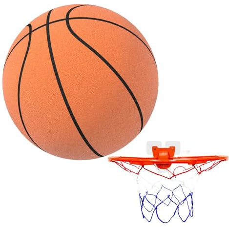 Leiser Basketball – Hush Handle Basketball, Mute Basketball | Geräuschloser, leiser Bounce-Basketball, Kinder-Basketball mit Geräuschreduzierung für verschiedene Indoor-Aktivitäten, leichter, flüsterl