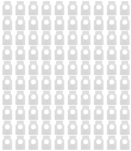 Sarini Pack of 100 Premium PVC Bottle Labels – Waterproof Wine Bottle Tags for Easy Labeling, Perfect for Bottle Neck Identification, Durable and Reusable, Ideal for Home