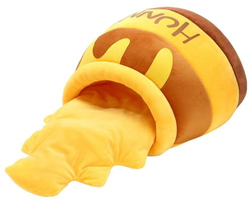 Generisch Haustier-Katzenbett, Katzenbett Honigtopf, Weiches Haustier-Katzenhöhlenbett, Yellow, PP-Baumwolle, Warm und Sicher für Hauskatzen