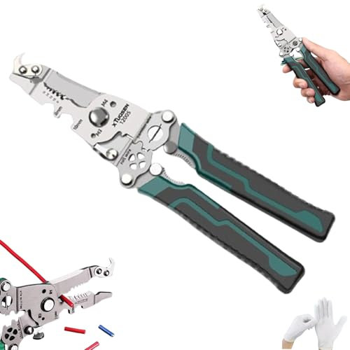 18 in 1 Foldable Wire Stripper, Wire Cutter, Multifunctional Wire Stripper Crimper Cable Cutter Pliers, Wire Stripper Tool - Portable Wire Stripper And Crimping Tool, Foldable Wire Stripper (1pc)