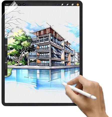 2 Stück Papier Schutzfolie Kompatibel mit iPad 9. / 8. / 7. Generation (10,2 Zoll), Schreiben wie Papier, Blendfreiem, Anti Fingerabdruck, Papier Displayschutzfolie zum Schreiben Zeichnen