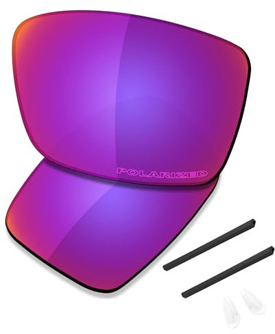 Saucer Premium Replacement Lenses & Rubber Kits for Oakley Conductor 6 OO4106 Sunglasses High Definition - Midnight Sun Polarized