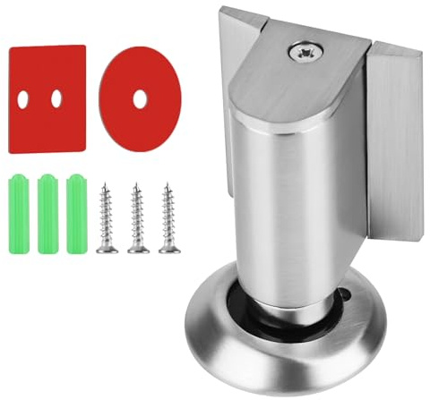 Magnetischer Türstopper Magnetic Door Stopper - Türstopper Boden Edelstahl, Türhalter ohne Bohren Selbstklebend, Höhenverstellbarer Türpuffer Wandschutz für Schlafzimmer Küche Büro Bäder