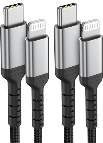 ULIFTUS USB C to Lightning Cable[2Pack, 6FT], MFi Certified USBC to Lightning Cable Braided iPhone USB C Fast Charging Cord for iPhone 14 13 12 11 Pro Max XR XS X 8 Plus SE