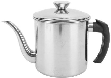 Ejoyous Fat Container with Sieve, 1.4 L Oil Seventh Stainless Steel Oil Supply Canned Container Oil Sieve Pot for Storing Frying Oil and Food Fat