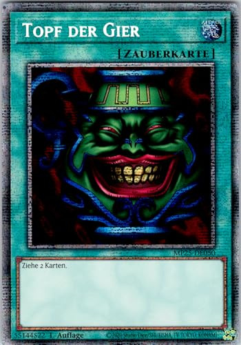 Topf der Gier - MP25-DE050 - Starlight Rare - 1. Auflage - Deutsch - Yugioh - 2025 Mega-Pack Tin - mit RC-Fieldcenter