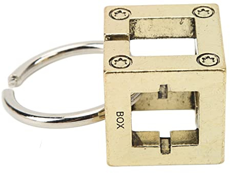 GEERYZHE Luban Lock Puzzle, Hirnteaser -Rätsel Mini -Spiele Metall Rätsel für Erwachsene mit Hirnteaser Rätseln für